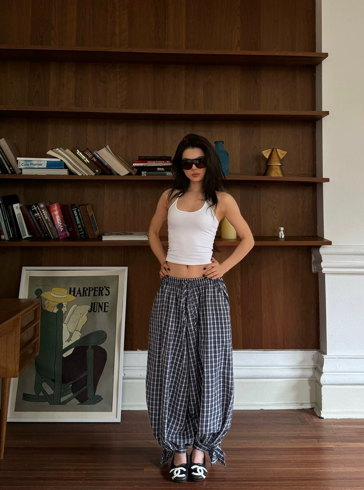 ICVIBE Balloon Pants with Knotted Hems