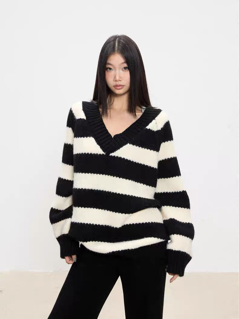 Striped Knit Cardigan