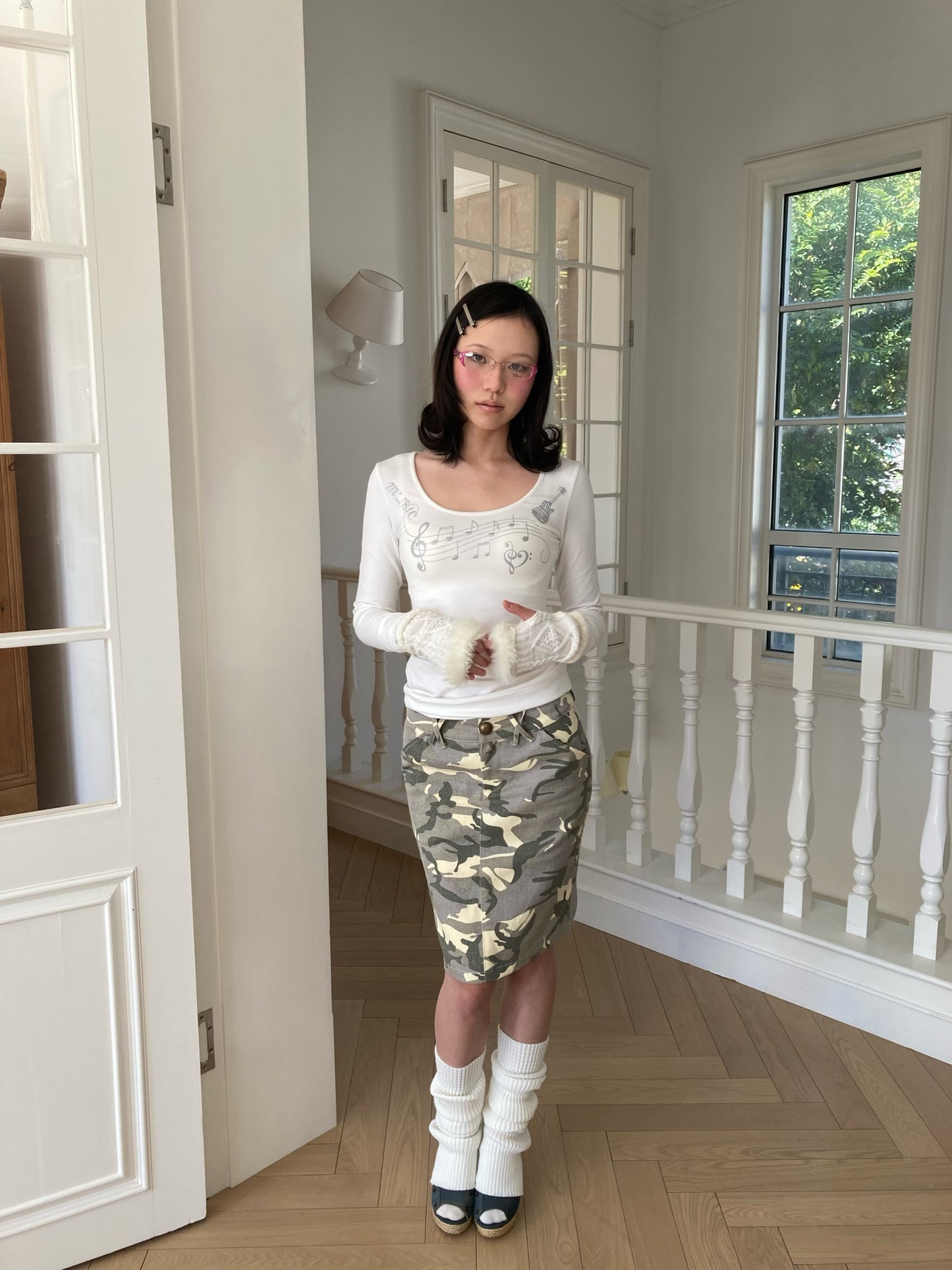 (Pre-Order) WildFLO Camo Midi Skirt