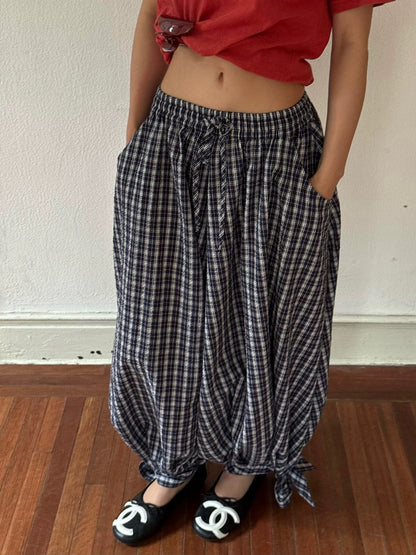 ICVIBE Balloon Pants with Knotted Hems