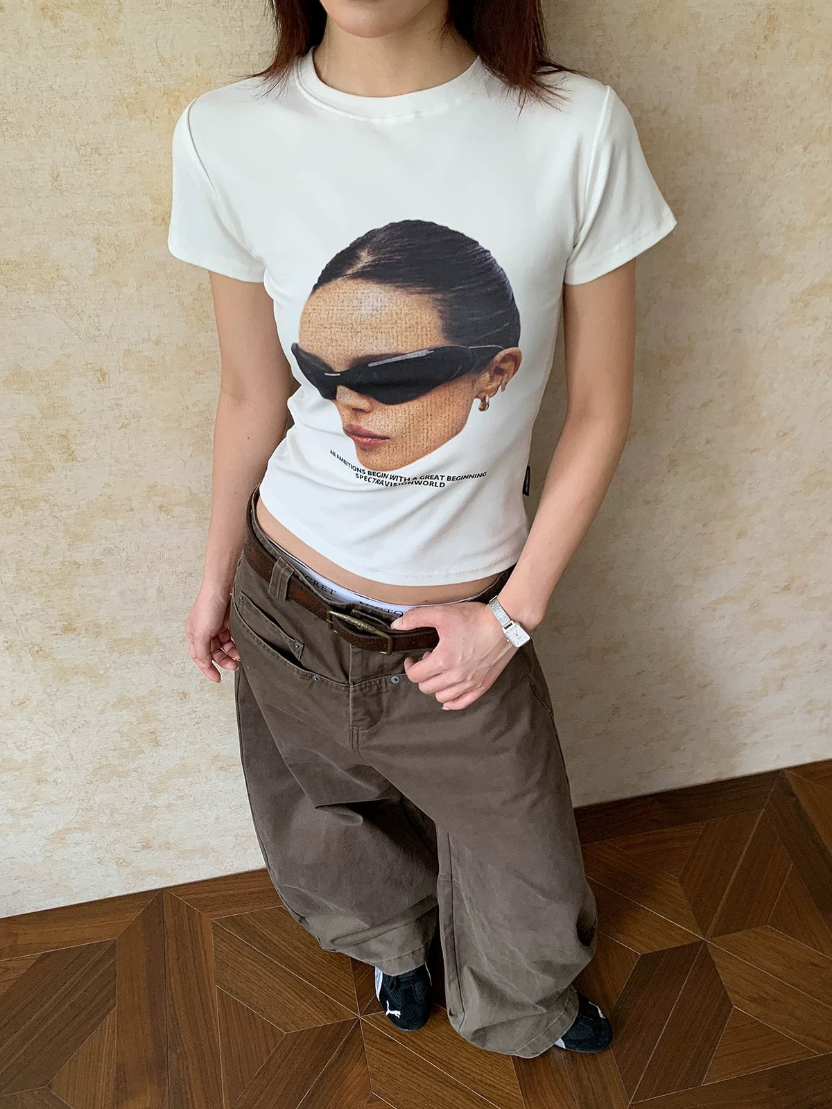 Bold Print Baby Tee