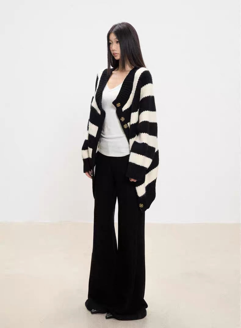 Striped Knit Cardigan