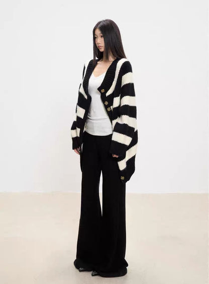 Striped Knit Cardigan