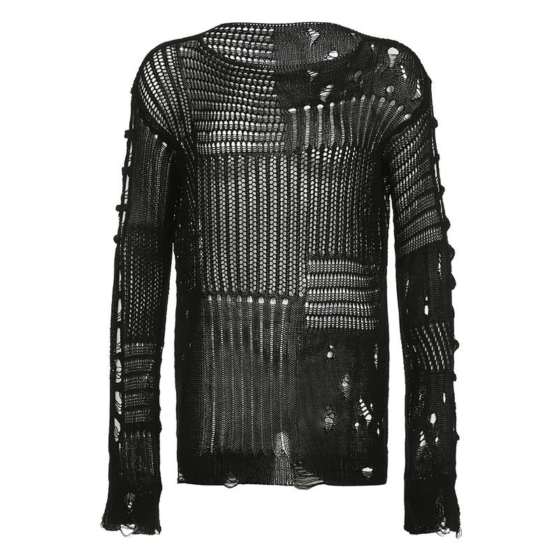 Distressed Longline Jumper