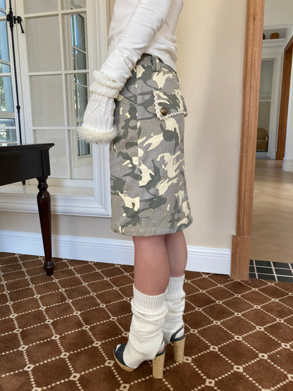 (Pre-Order) WildFLO Camo Midi Skirt