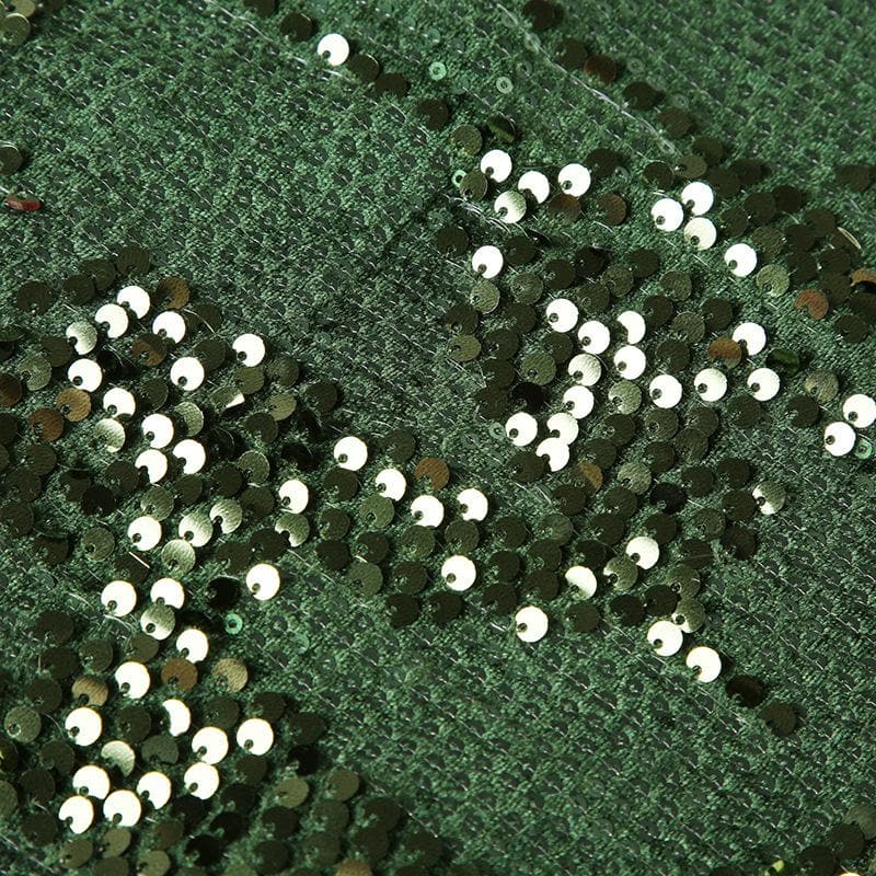 Green Beaded Sequin Top