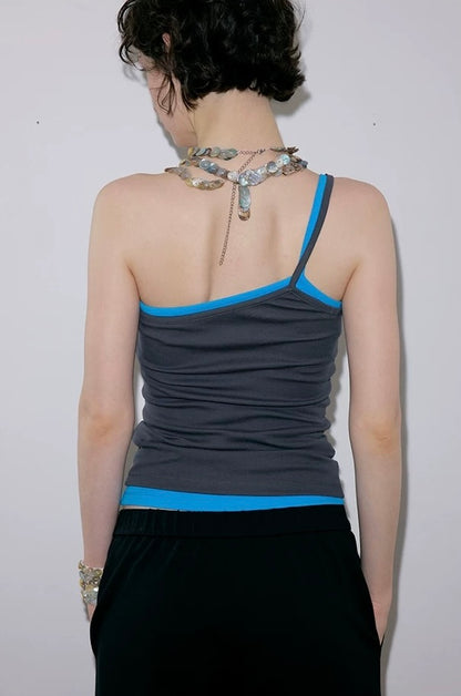 SOLWEIGE Asymmetrical One Shoulder Top