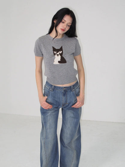 I’m Sorry Engineered Curved Seam Jeans