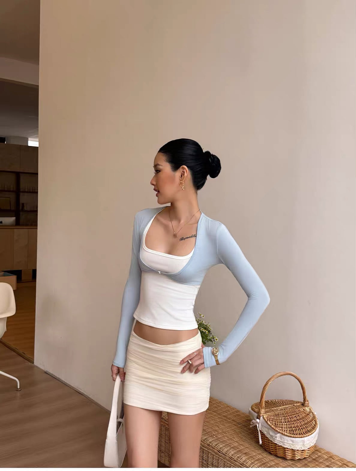 Clip Front Cropped Bolero