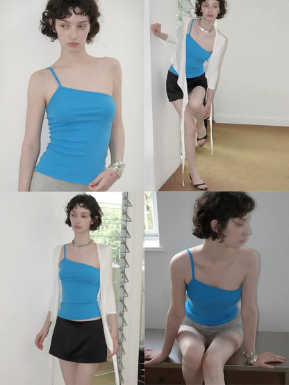 SOLWEIGE Asymmetrical One Shoulder Top
