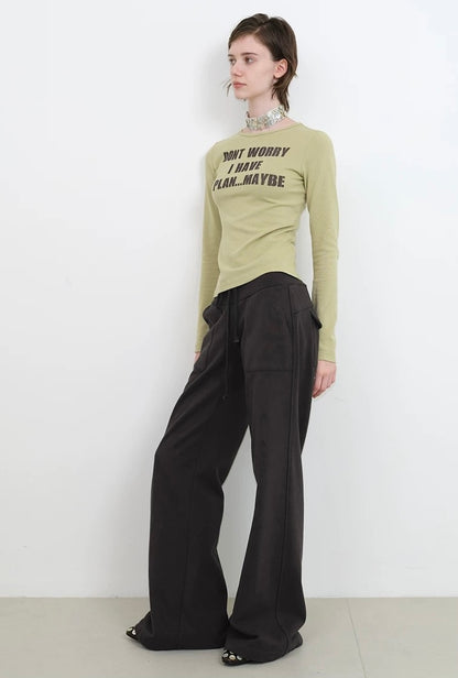 SOLWEIGE I Have A Plan Slogan Tee
