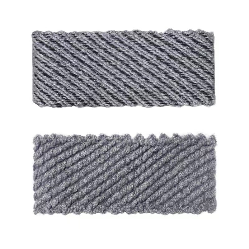 JaRoom Textured Wool Diagonal-Knit Wide Headband