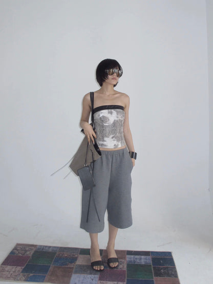 TECHO Snake Print Bandeau Top