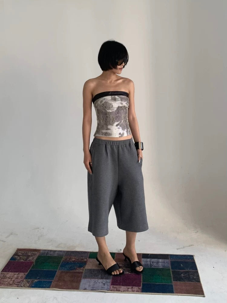 TECHO Snake Print Bandeau Top