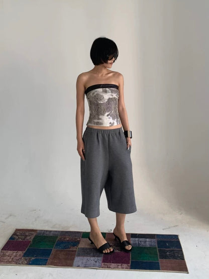 TECHO Snake Print Bandeau Top