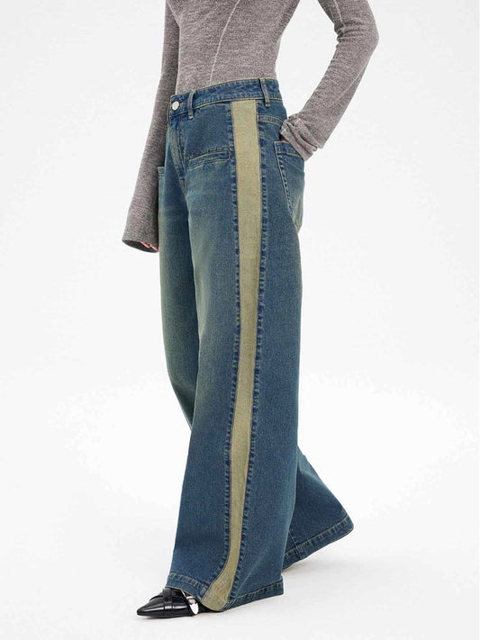 Vintage Blue Wide Leg Jeans