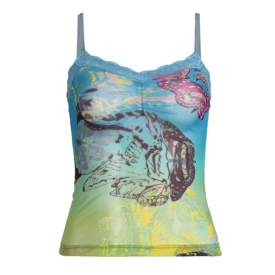 Abstract Print Cami Top