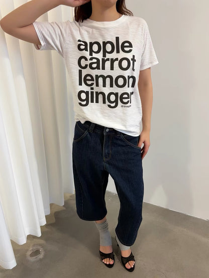 White Slogan Short Sleeve Tee