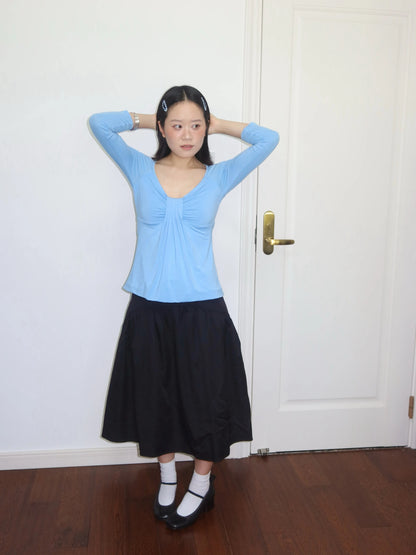 Bow Drawn Bubble Top