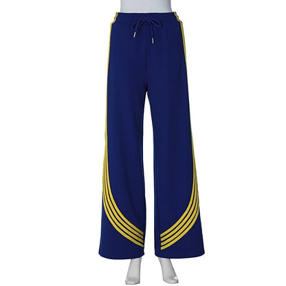 Blue Striped Track Pants