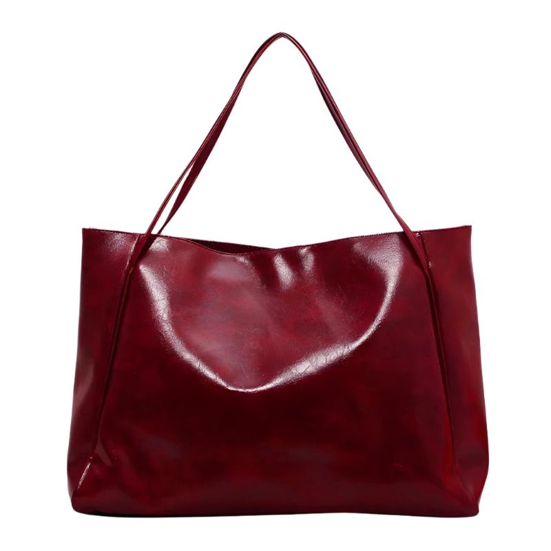 Faux Leather Tote Bag