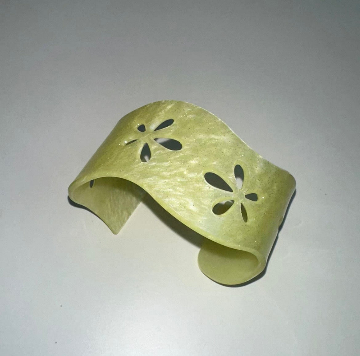 Wavy Flower Cut-Out Bangle Bracelets