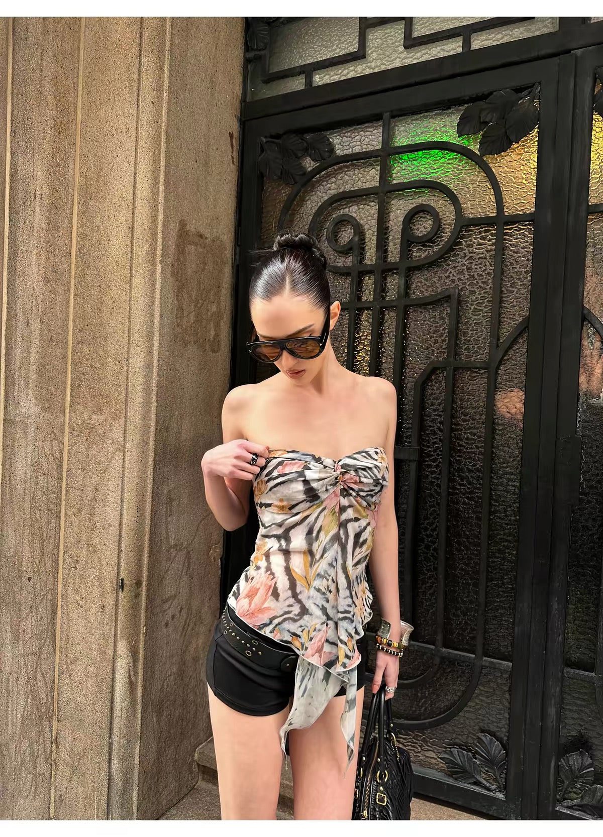 0122stepll Wild Flower Tube Top