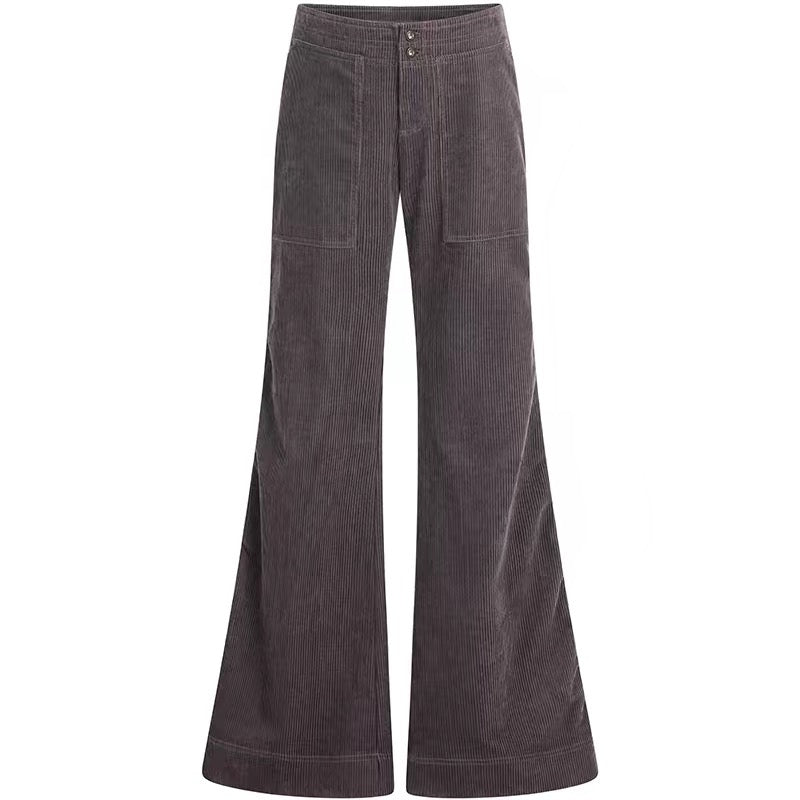 SOLWEIGE Retro Corduroy Low Rise Trousers