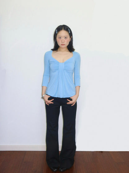 Bow Drawn Bubble Top