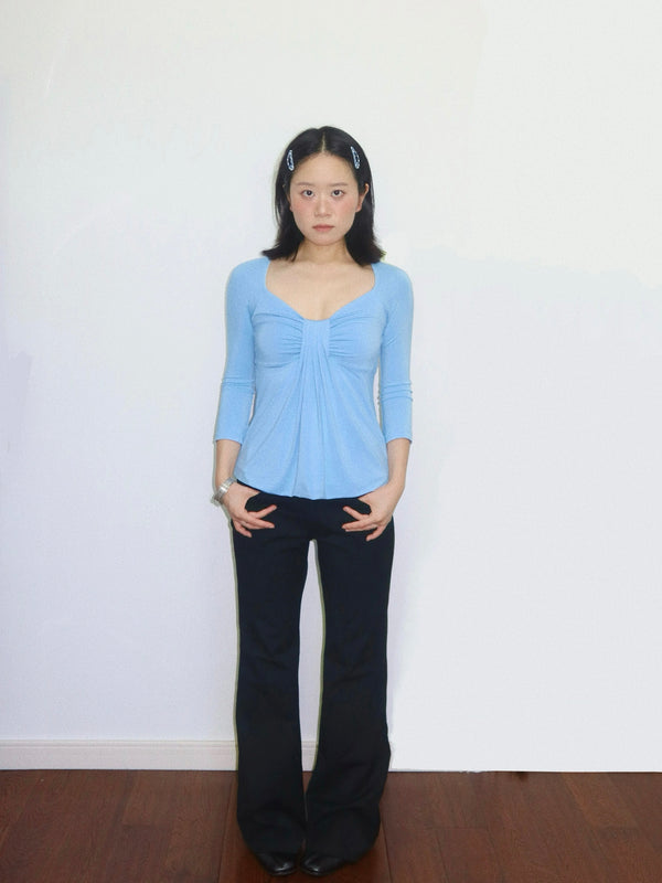 Bow Drawn Bubble Top