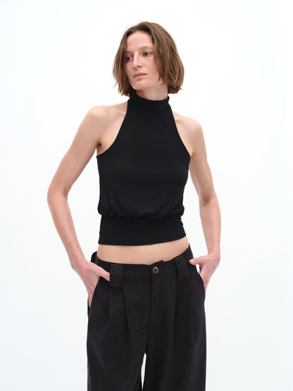 High Neck Racerback Top