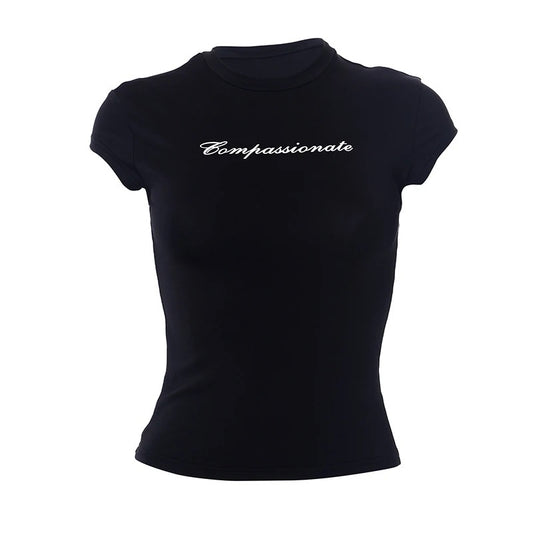 Compassionate Baby Tee In Black