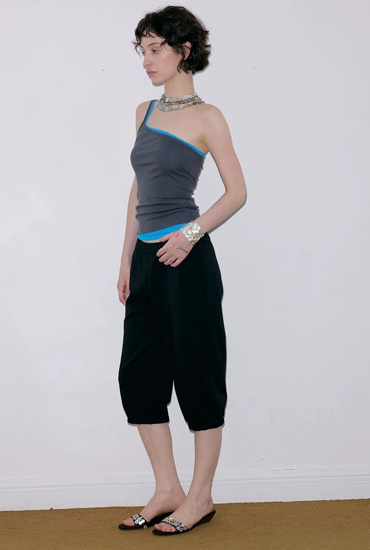SOLWEIGE Asymmetrical One Shoulder Top