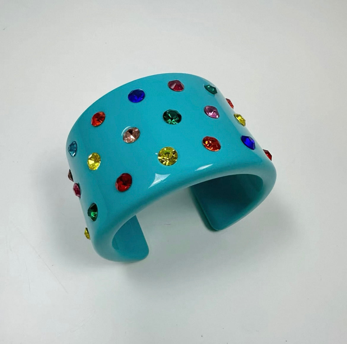 Multi-Coloured Embellished Cuff Bracelet