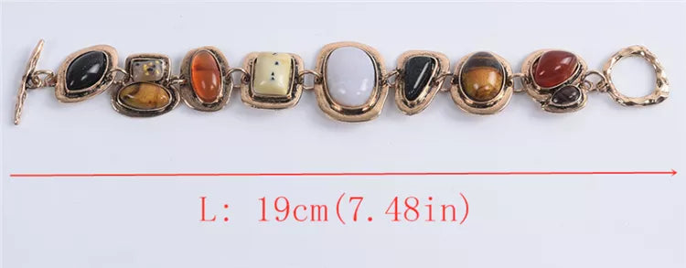 Vintage Style Resin Stone Bracelets