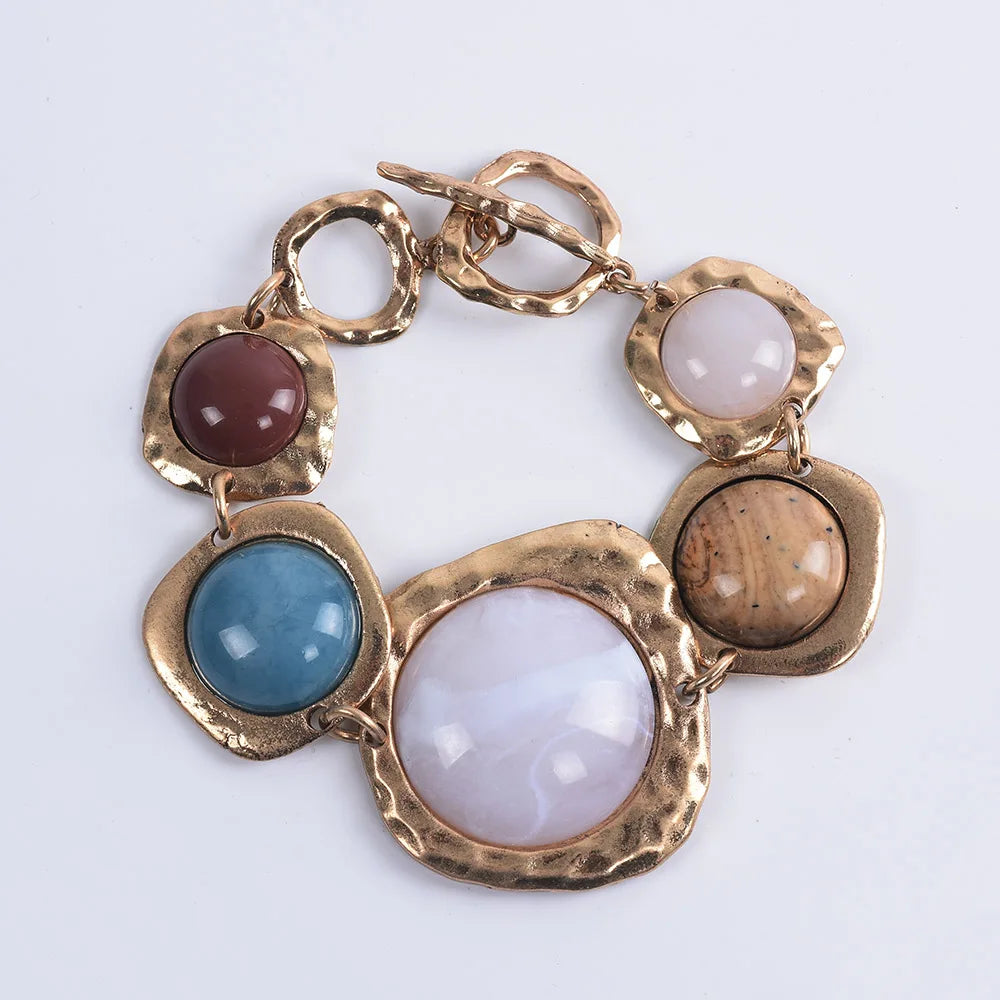 Vintage Style Resin Stone Bracelets