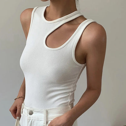 Cut Out Jersey Top