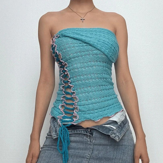 Crotchet Bandeau Top