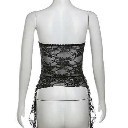 Bandeau Lace Longline Top