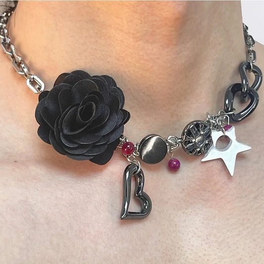 Rose Heart Necklace