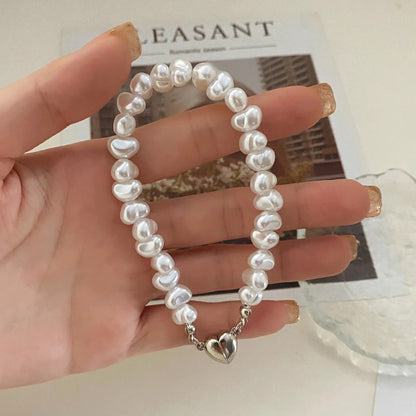 Heart Pearl Bracelet