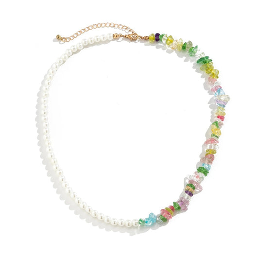 Colourful Irregular Glass Crystal Beads