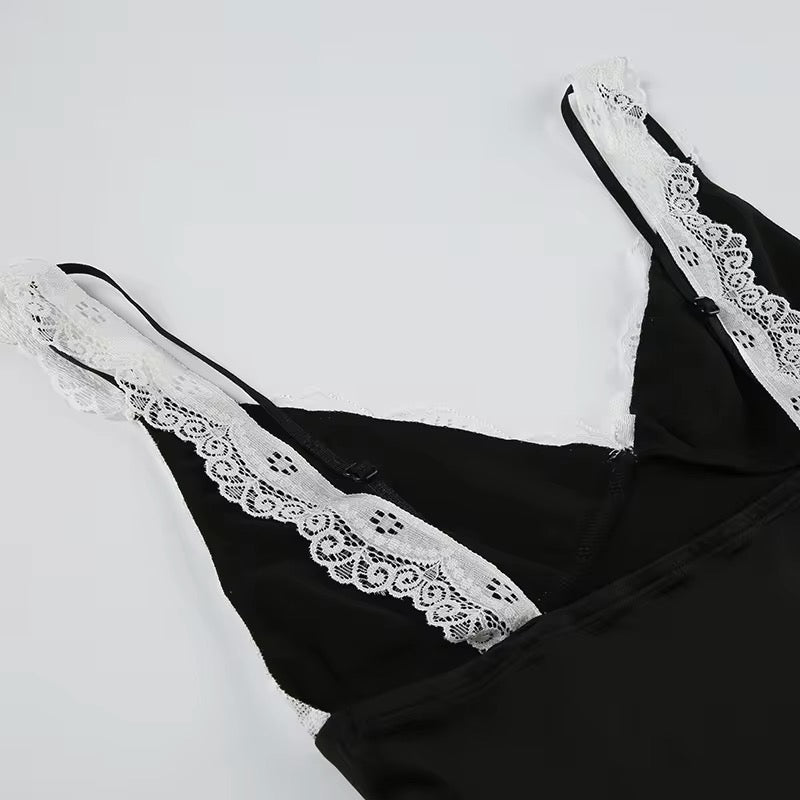 Double Strap Lace Top