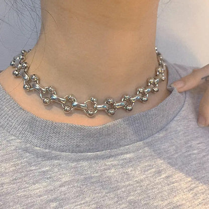 Metal Link Chain Necklace