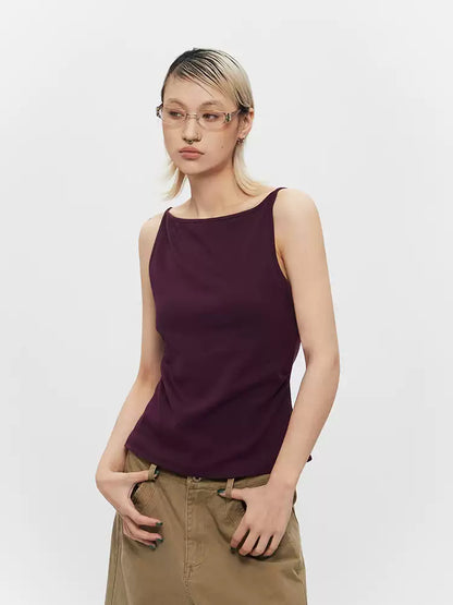 Boat Neck Strapless Top
