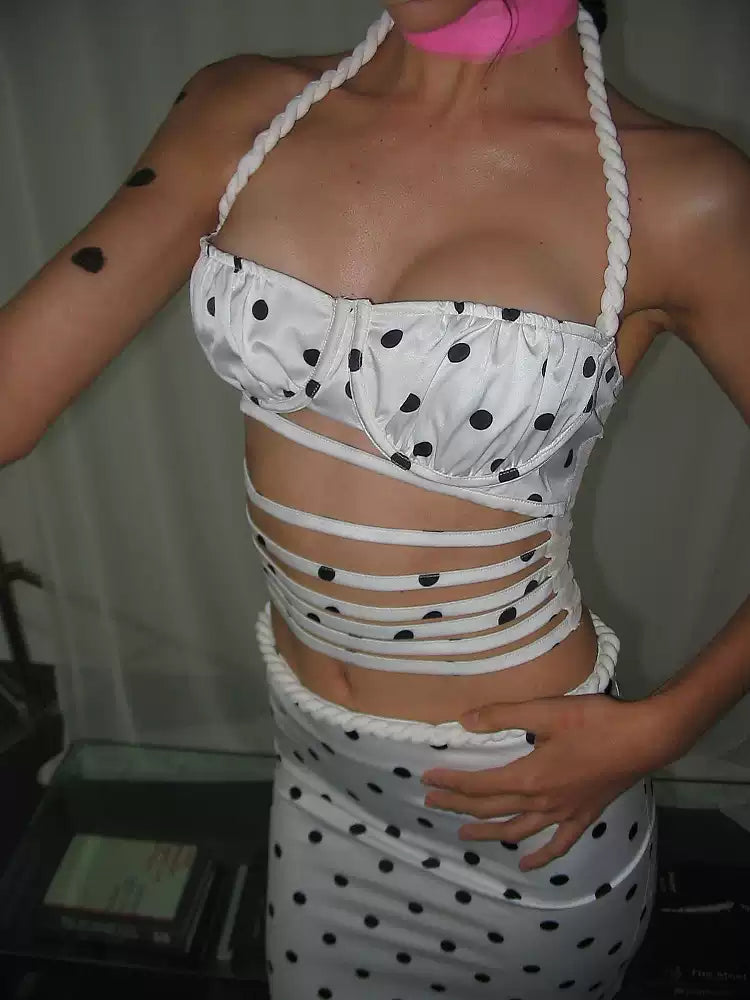 NOLA Polka Dot Twist Detail Matching Set