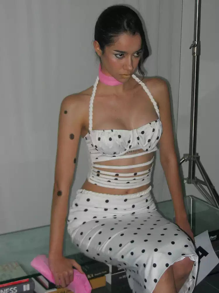 NOLA Polka Dot Twist Detail Matching Set