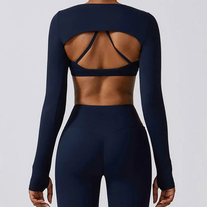 Sculpt Long Sleeved Shrug Workout Top