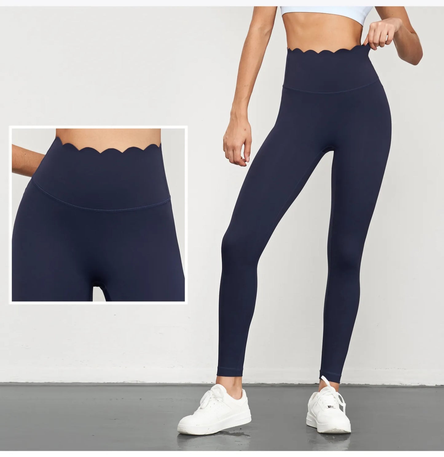 Lycra Seamless Lotus Arc High Waist Scrunch Butt Leggings