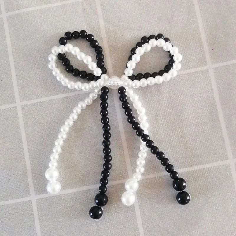 Pearl Bowknot Shoe Clasp